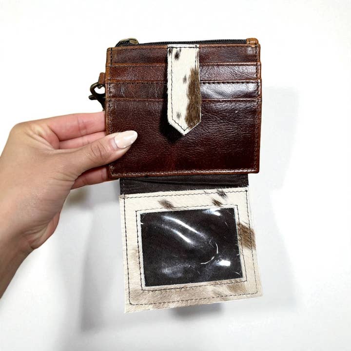 Western Linens - Wholesale Wristlet - Cowhide wristlet card holder1