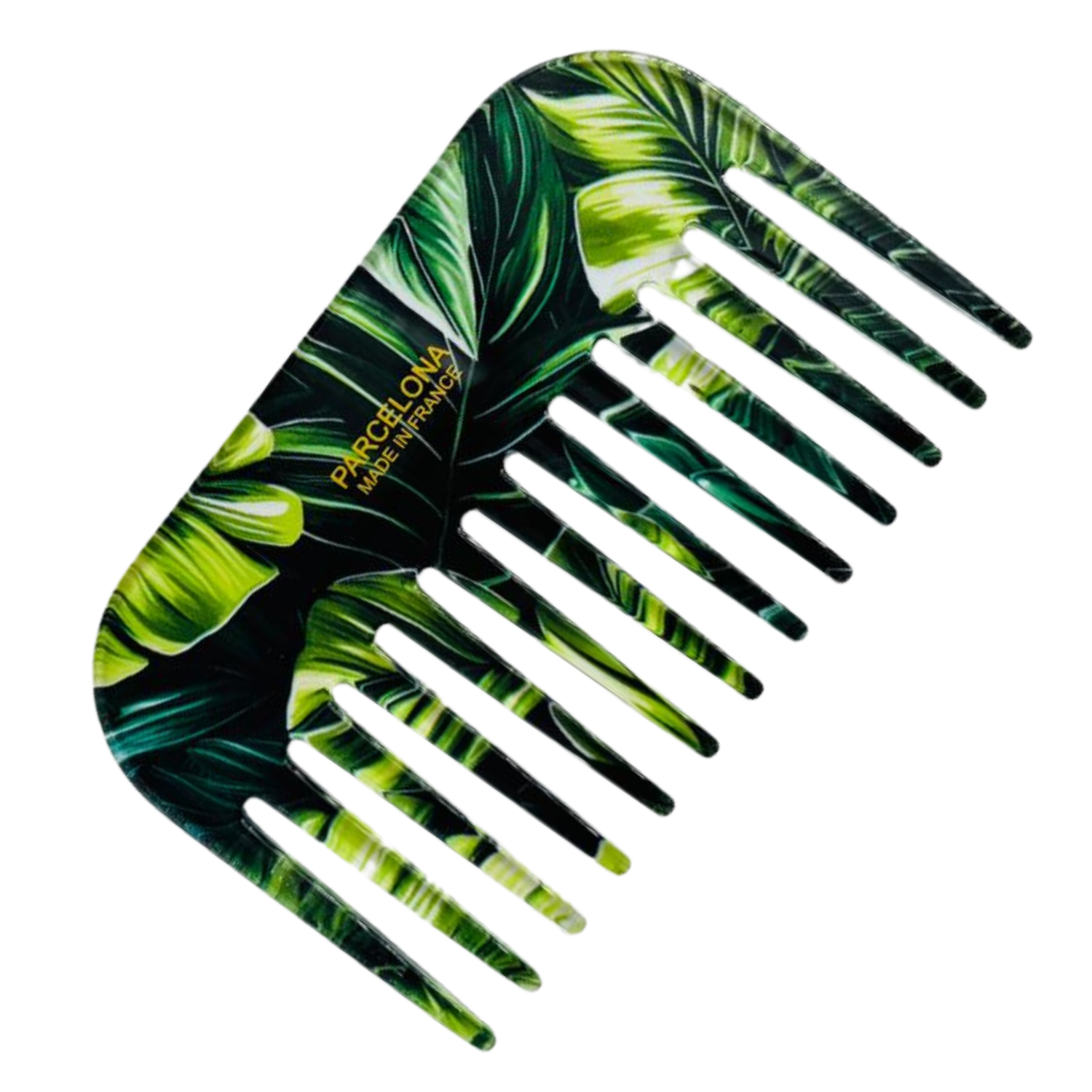 Parcelona - Wholesale Hair Brush/Comb - Parcelona Wide Tooth Comb Tropical Toucan Floral Print Comb for Thick Curly Hair65