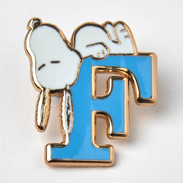 Magpie - Wholesale Lapel pin/button - Peanuts Alphabet Pin - F0