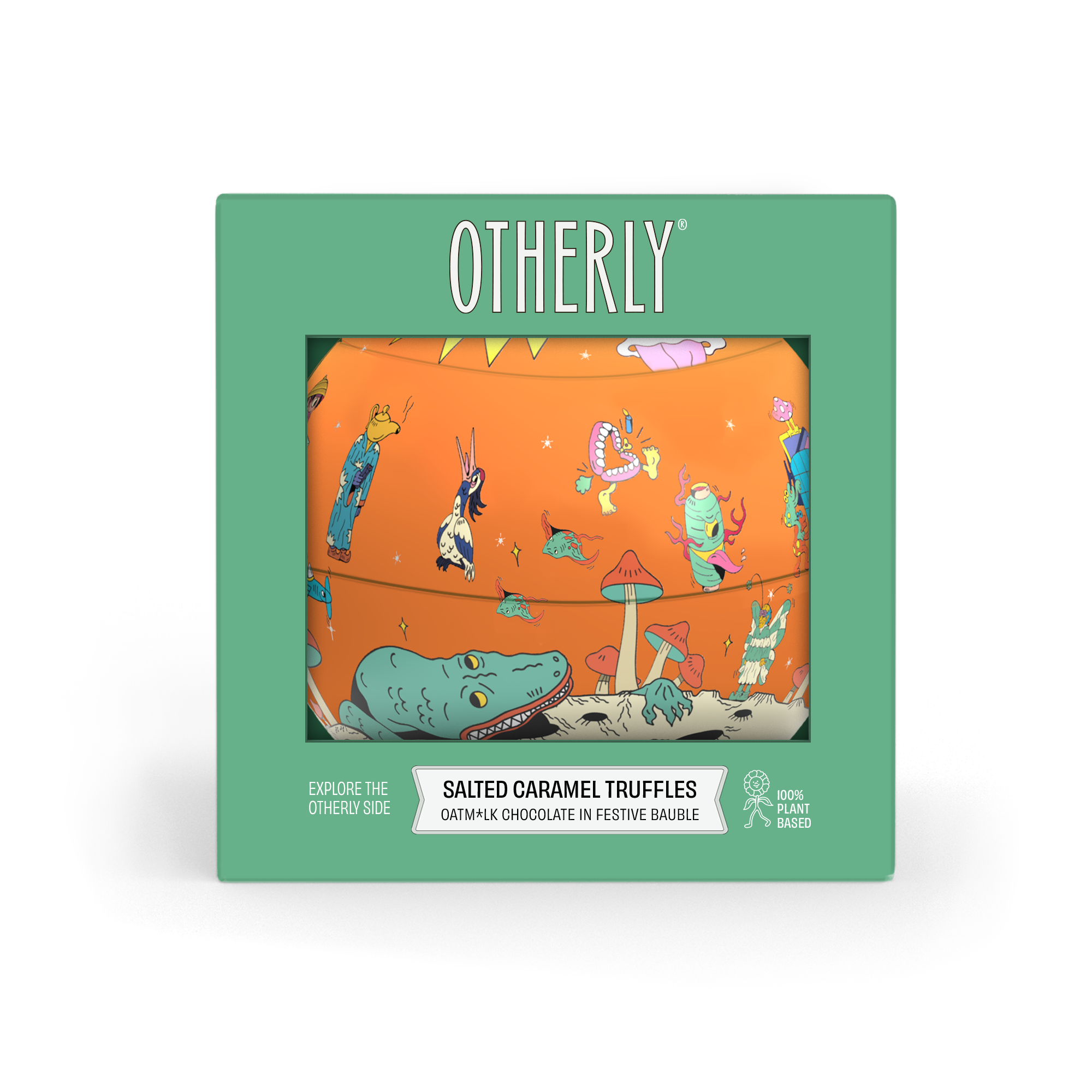 OTHERLY: OATM*LK CHOCOLATE [No duties when shipping to US!] – wholesale Chocolate box – Bauble Tin - OTHERLY Oatm*lk Salted Caramel Truffles 100G8