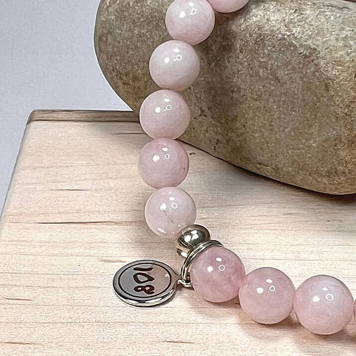 One Zero Eight – wholesale Beaded bracelet – 8mm Rose Quartz Mala Bracelet1