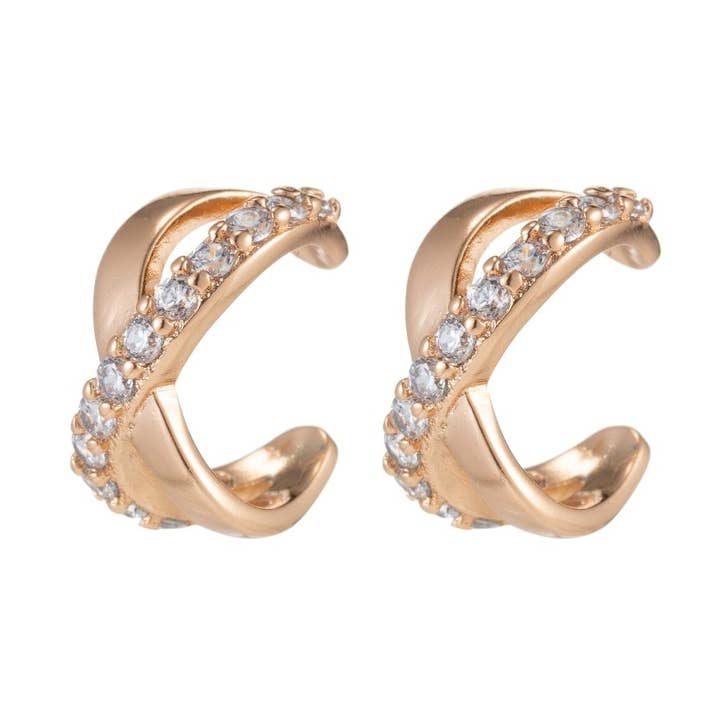 Aim Eternal - Wholesale Cuff/Wrap Earrings - Gold Ear Cuff earring Cartilage Ring, No Piercing, Cartilage Earcuff, Fake Helix Piercing, Clip on Cuff, Cartilage Hoop, Cartilage cuff, AI-0570