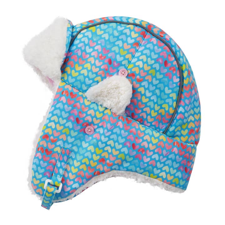 LT BLUE MULTI Boys Toddler / Tween Cold Weather Trapper Hat for wholesale on Faire