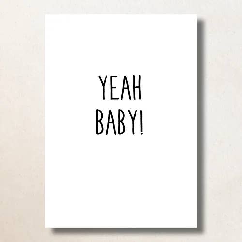 ¡Sí bebé! /A6/Tarjeta para venta al por mayor de Bijzondere Kaartjes
