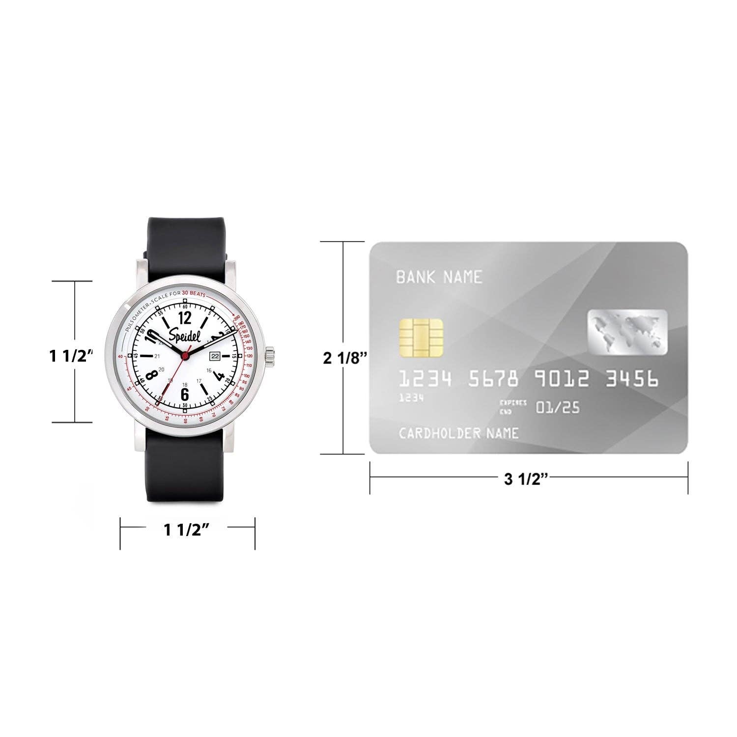 Speidel - Vendita all'ingrosso Orologio da polso - Uomo - Cinturino Sportivo per Orologio con Pulsometro 3047