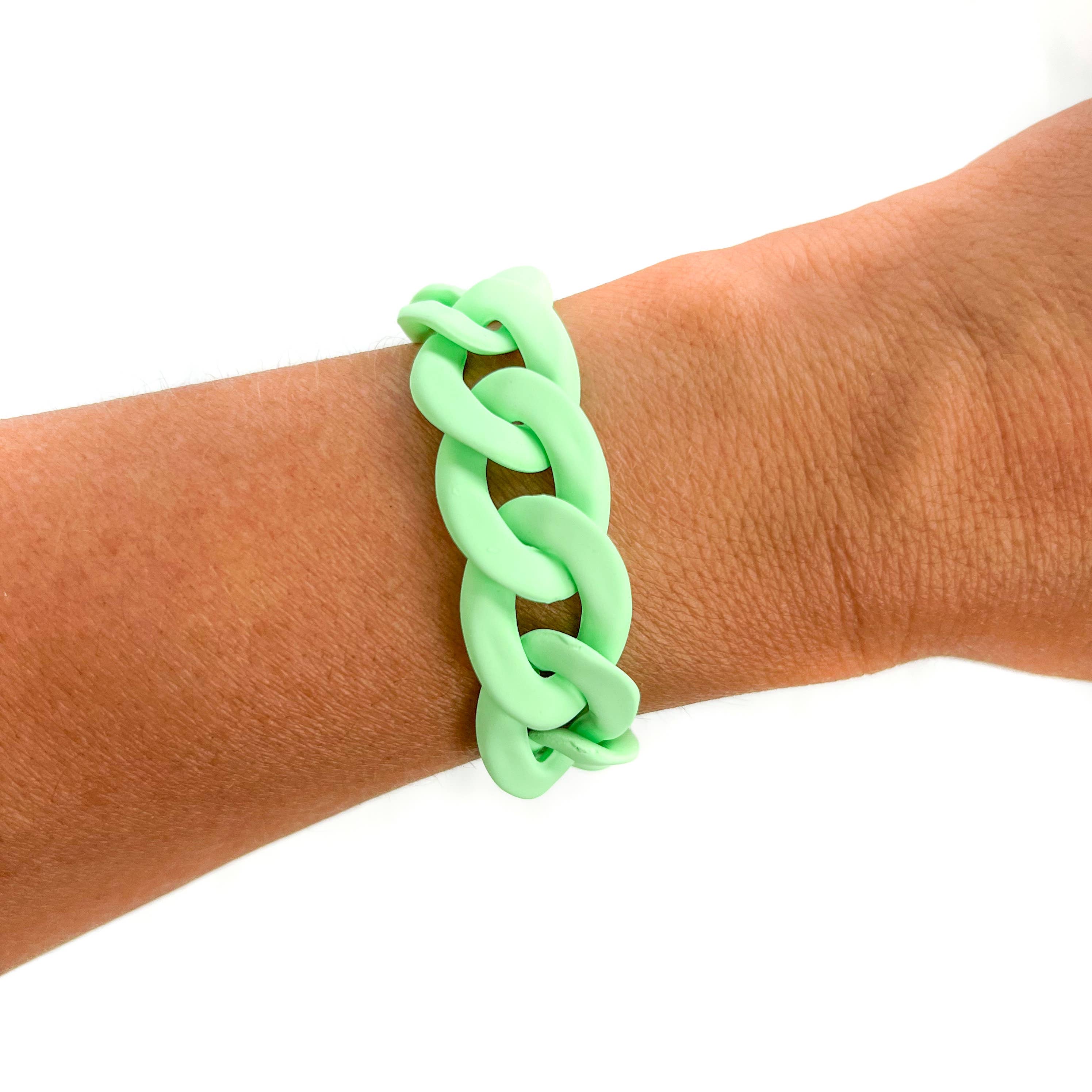 Savvy Bling - Wholesale Link & Chain Bracelet - All Chunky Acrylic Chain Link Bracelet57