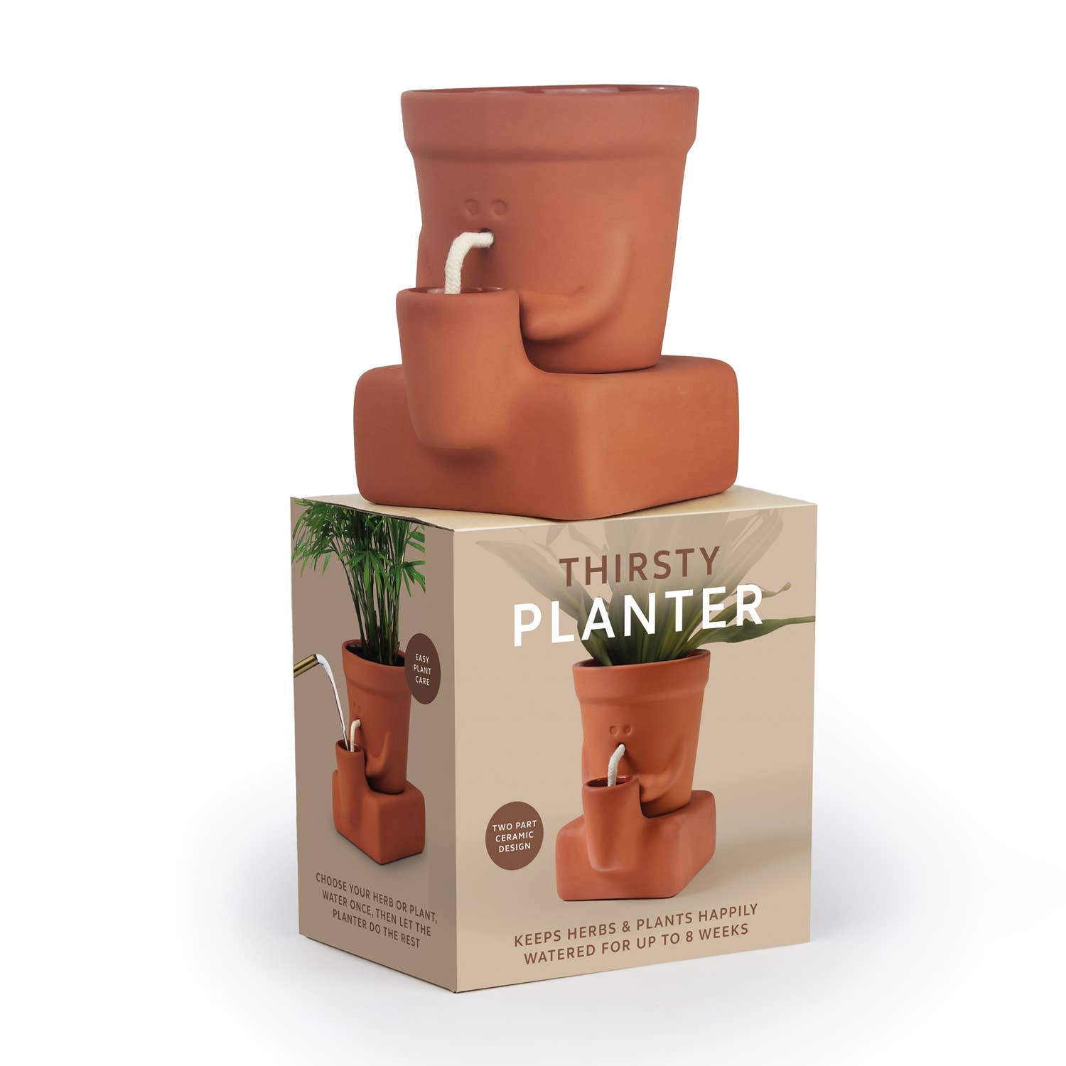 Pikkii - Vente Pot - Le Planteur Assoiffé | Pot de Plante Auto-Arrosant | Cadeau de Plante2