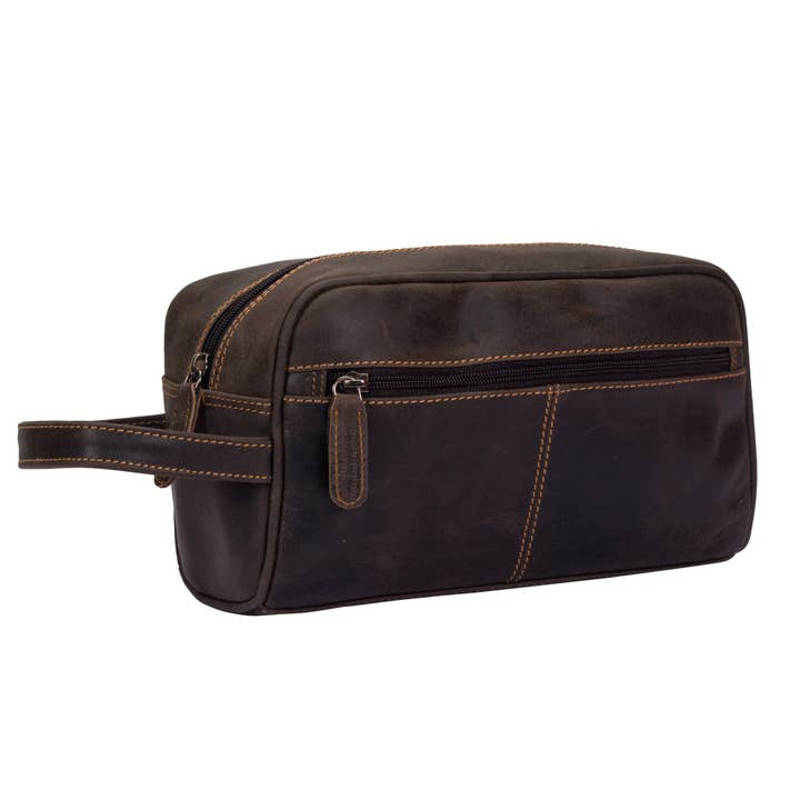 Greenwood Leather - Wholesale Toiletry Bag - Unisex - Leather Banff Toiletry Bag
