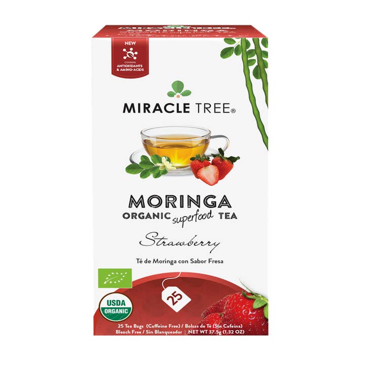 Miracle Tree - Wholesale Tea Bags - Organic Moringa Tea: Strawberry1