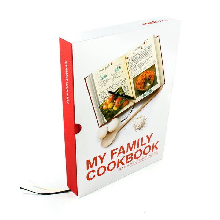 SUCK UK Ltd - USA - Wholesale Cookbook - My Family Cookbook – Blank Cookbook for Family Recipes