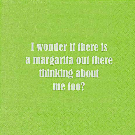 NAPKIN - I Wonder If There Is A Margarita Out There Thinking for wholesale by Mary Phillips Designs