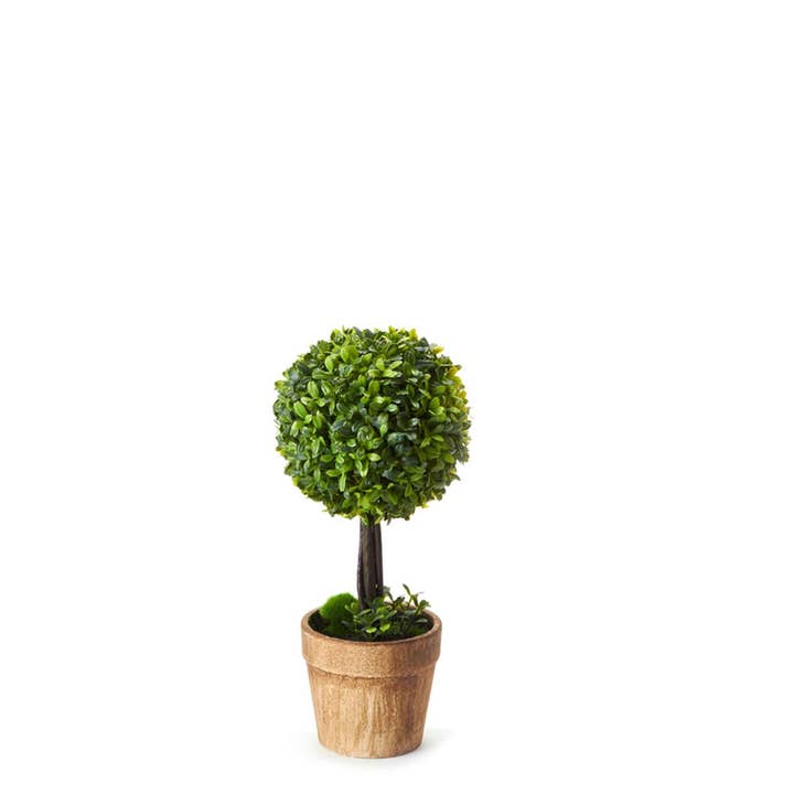 Portofino International Trading, USA - Wholesale Artificial Plant - Artificial Boxwood Topiary Ball Tree Bush 13"