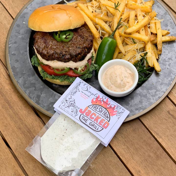 Jacked Gourmet Burger Seasoning for wholesale by Simply Savory
