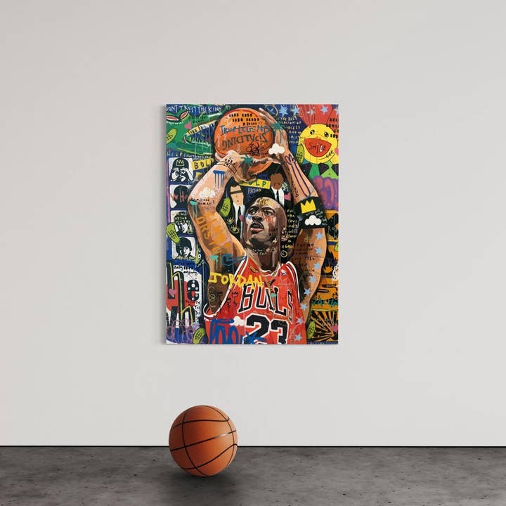 HYPED ART - Wholesale Art Print - Michael Jordan "Graffiti" Canvas1