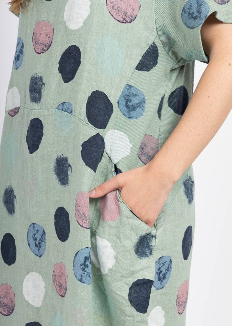 LINEN & COTTON HOUSE - Wholesale Jurk - Dames - 3533 jurk van linnen | dameskleding35