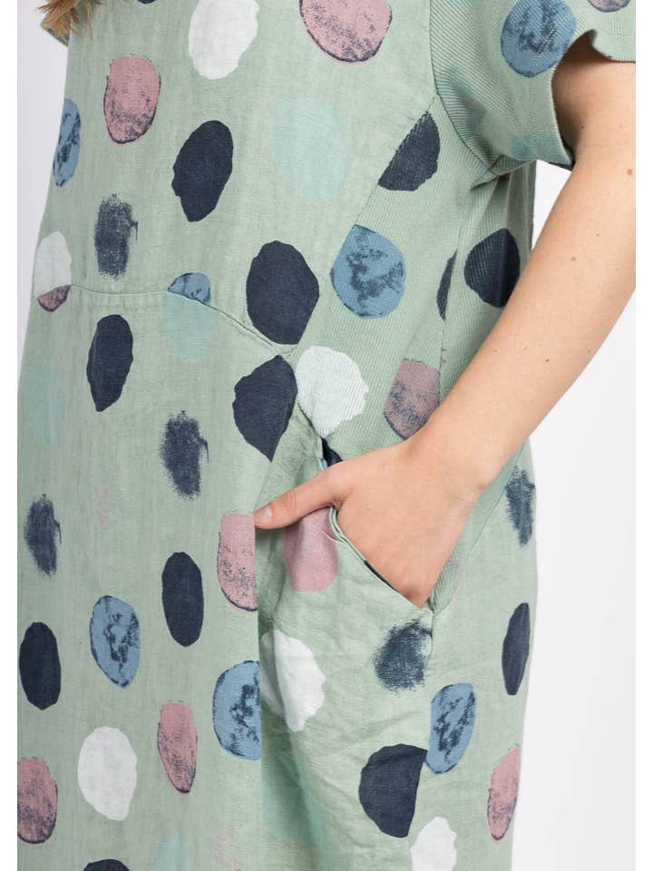 LINEN & COTTON HOUSE - Wholesale Jurk - Dames - 3533 jurk van linnen | dameskleding35