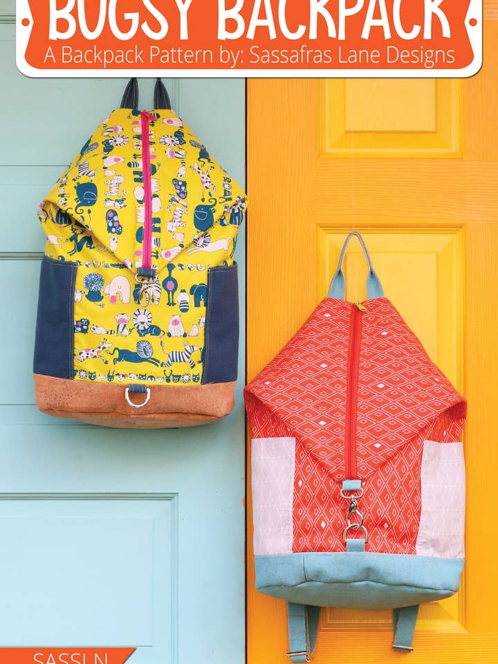 Bugsy Backpack Bag Pattern for wholesale by Sassafras Lane Designs