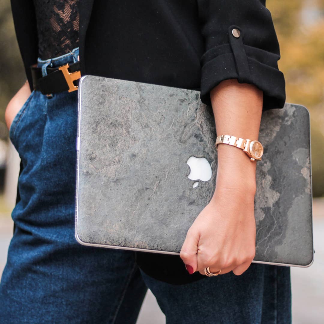 Vica Designs - Vendita all'ingrosso Custodia per laptop/tablet - Donna - Custodia MacBook in vero legno o ardesia5