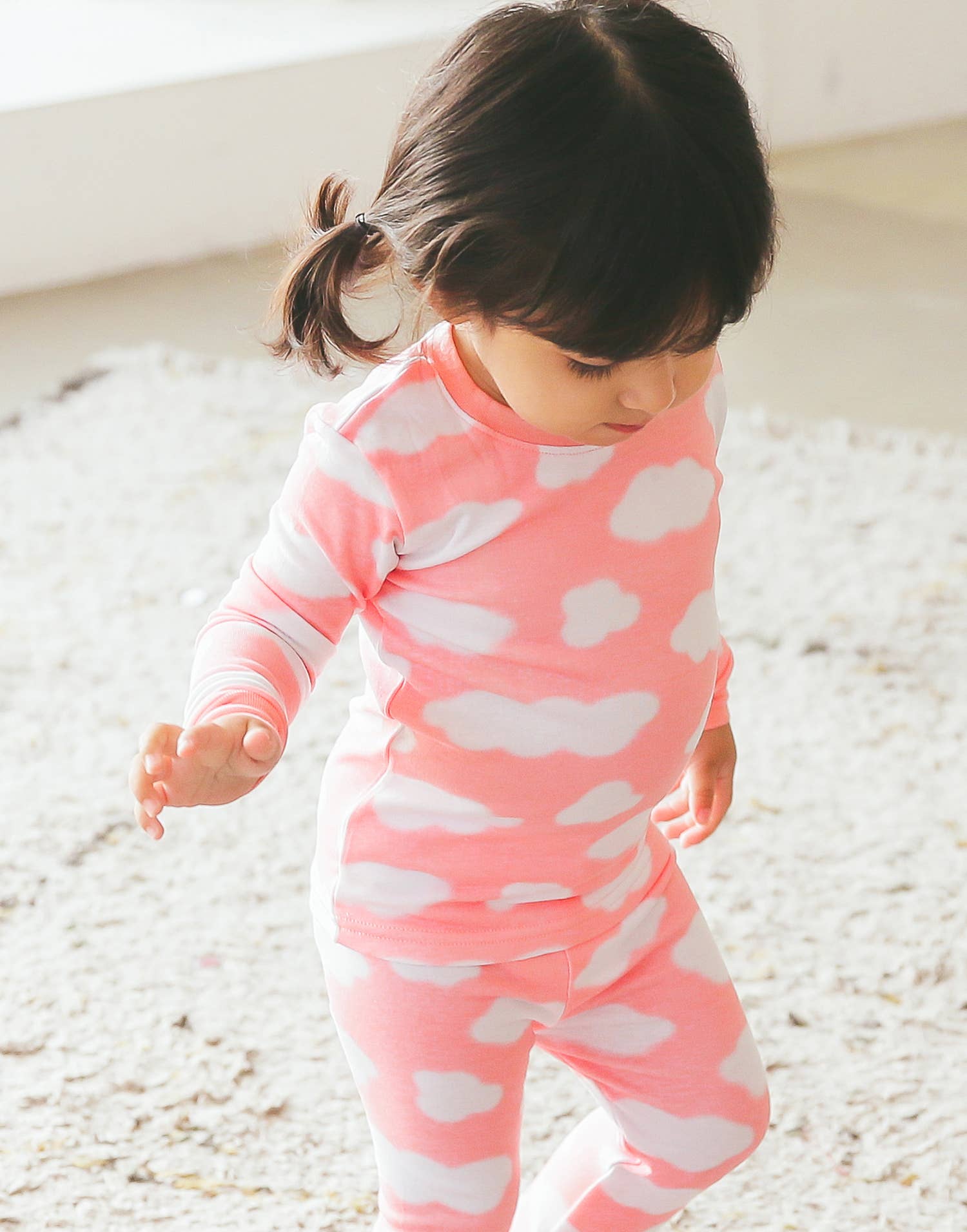 Rose Pyjama à manches longues en modal Pink Cloud en vente sur Faire2