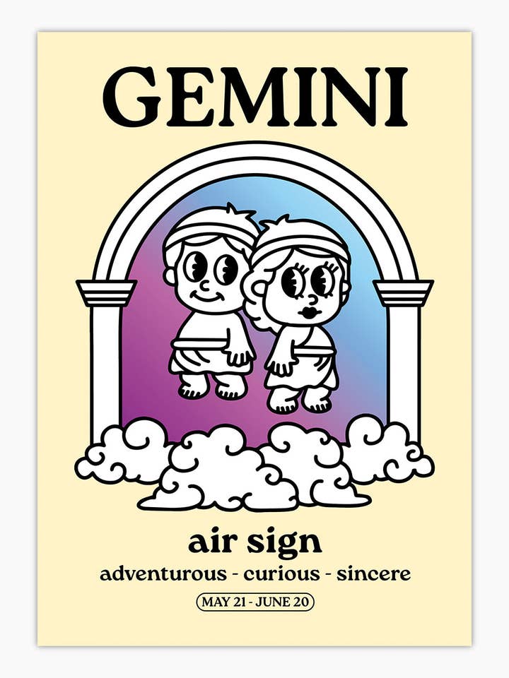 Impression d'art gémeaux pour la vente par Threadheads