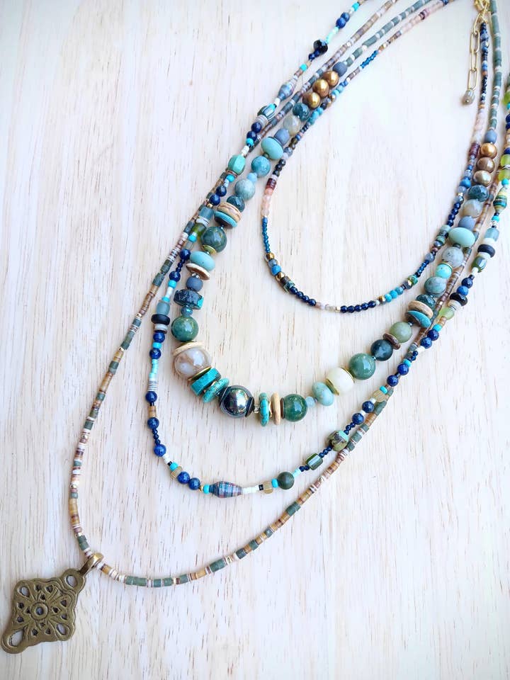 Maanlicht op Golven Collectie | Edelstenen, Parel voor wholesale door HavSolStudio