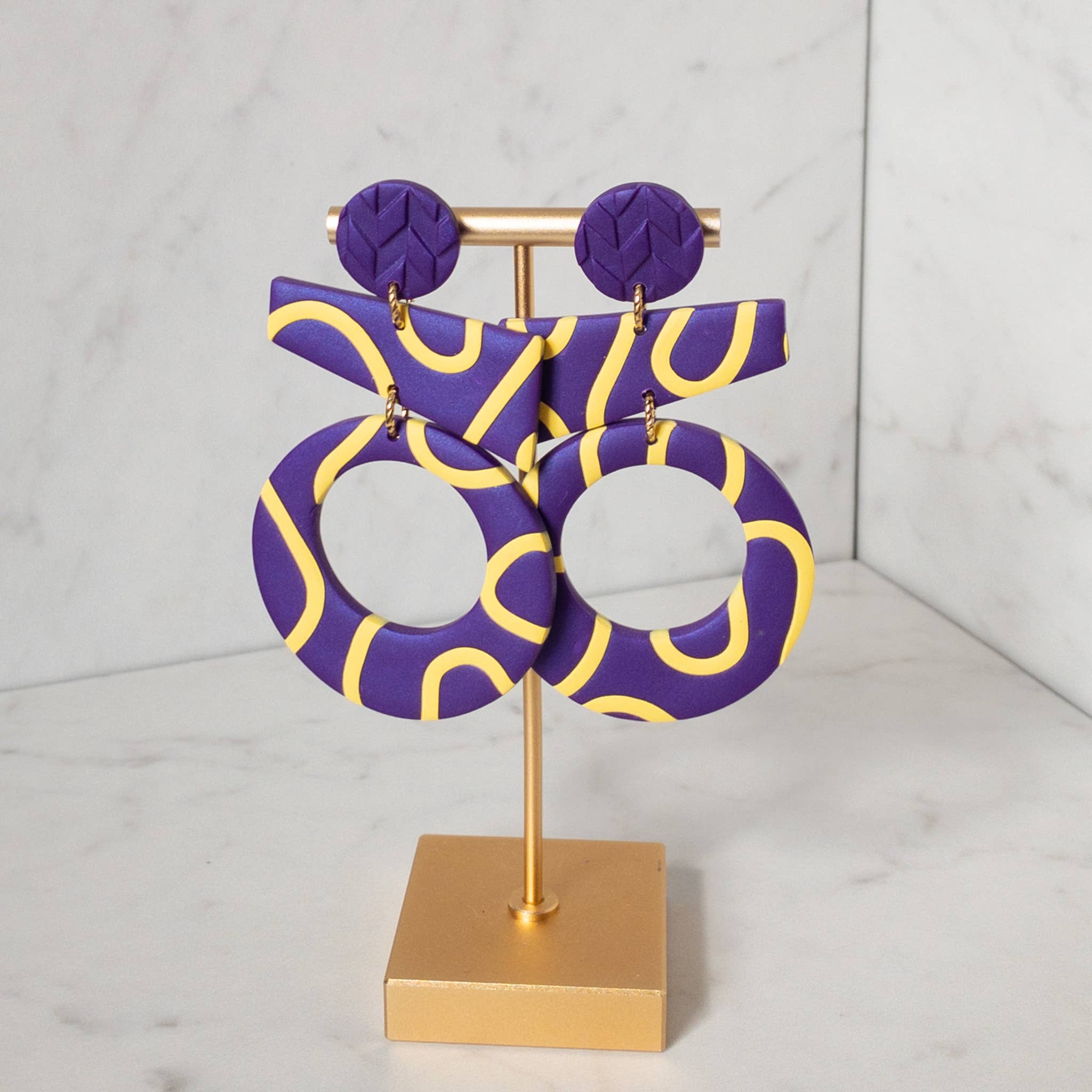 Stunning Statements - Wholesale Dangle Earrings - Poppy Clay Dangle Earrings 1