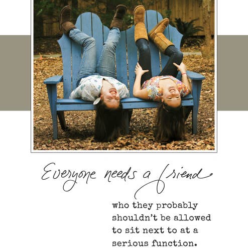 Bonair Daydreams - Wholesale Birthday Card - 634B: Everyone needs a friend who they probably shouldn't be