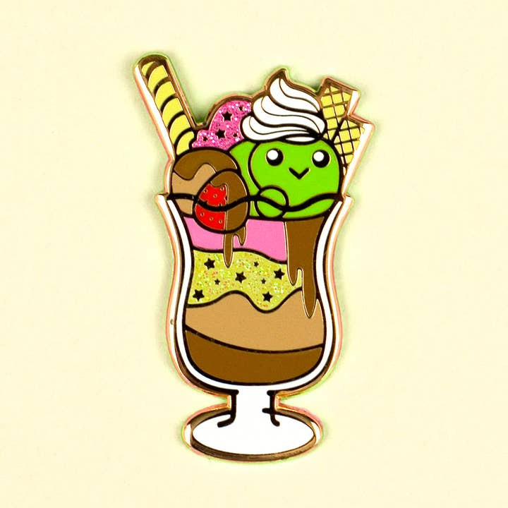 Slime Parfait Pin for wholesale by Flea Circus