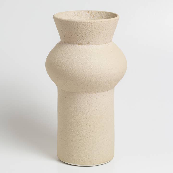 Noachis Glazed Cream Vase - Handmade - Ceramic - Decor for wholesale by o cactuu