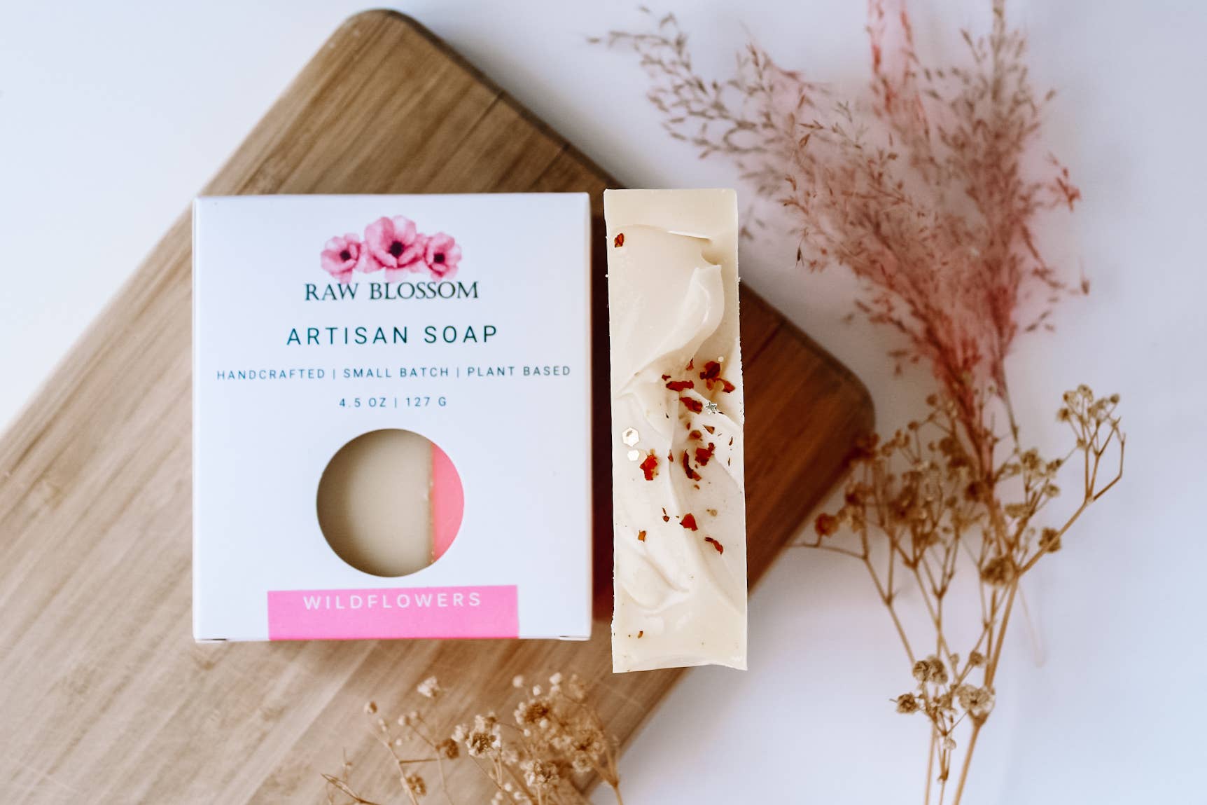 Raw Blossom - Wholesale Bar Soap - Wildflowers Artisan Soap