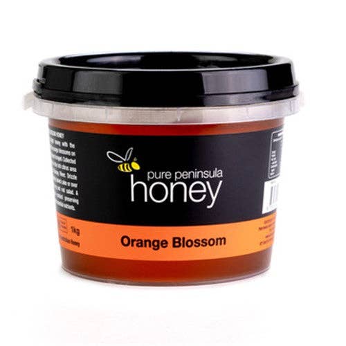 Orange Blossom Honey 1kg Tub for wholesale by Pure Peninsula Honey