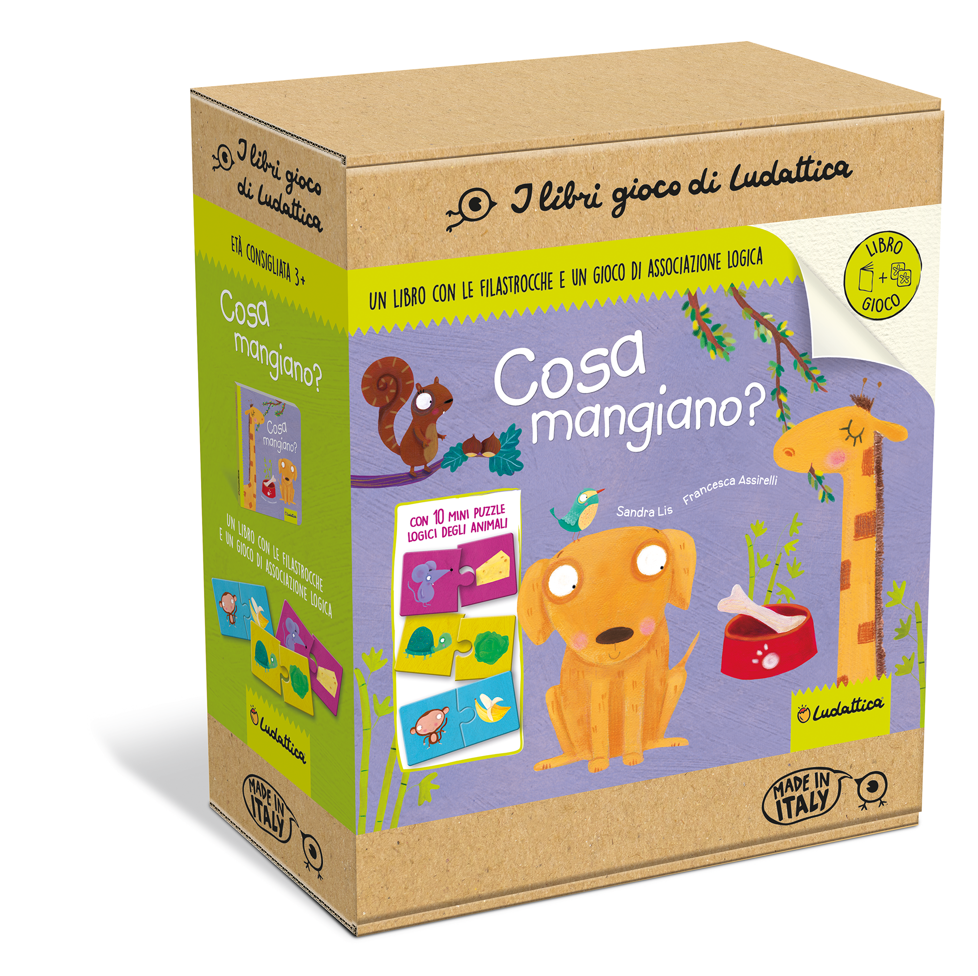 Educational srl - Vente Livre pour enfants de maternelle (de 3 à 5 ans) - Livre-jeu en italien - Que mangent les animaux ?0