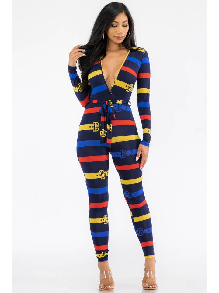 H&H Fashion Inc. - Venta al por mayor Peto - Mujer - HH626R-BELT - Mono ajustado de manga larga6