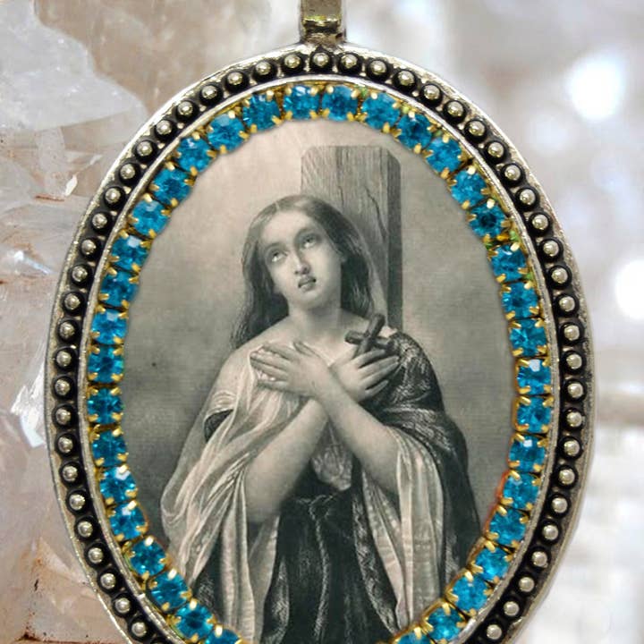 MariaSantissimaShop - Wholesale Pendant/Charm Necklace - St. Joan of Arc Handmade Necklace Catholic Religious Jewelry Pendant "The Maid of Orléans";Sainte Jeanne d’Arc; La Pucelle d’Orléans1