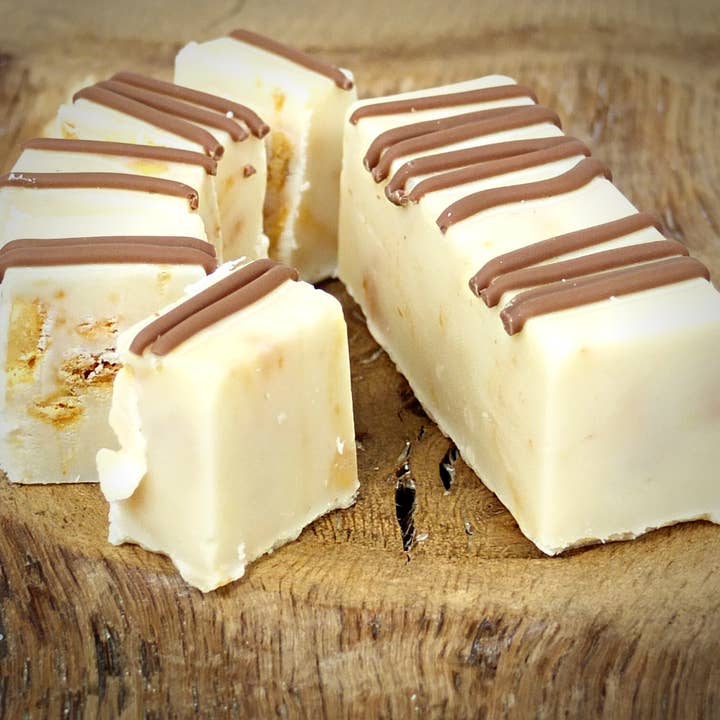 Honey Whisky Large Bar Fudge for wholesale by Cornish Fudge Company