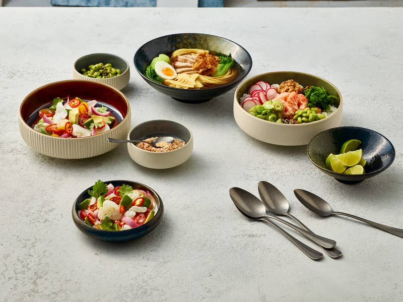 Bauscher Hepp - Wholesale Bowl - 16cm Brown Round Relief Bowl - Nara Collection1