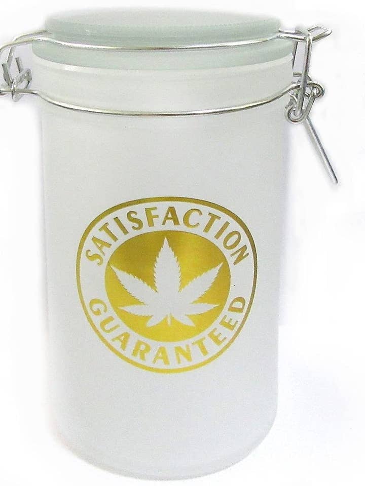 Glass Herb Stash Jar with lid- Satisfaction Guaranteed-XL for wholesale by Ted Miller Innovation