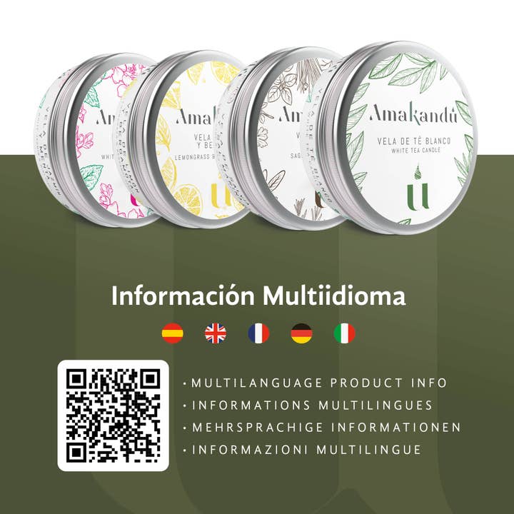 Amakandu - Wholesale Travel Candles - Vegan White Tea Candle1