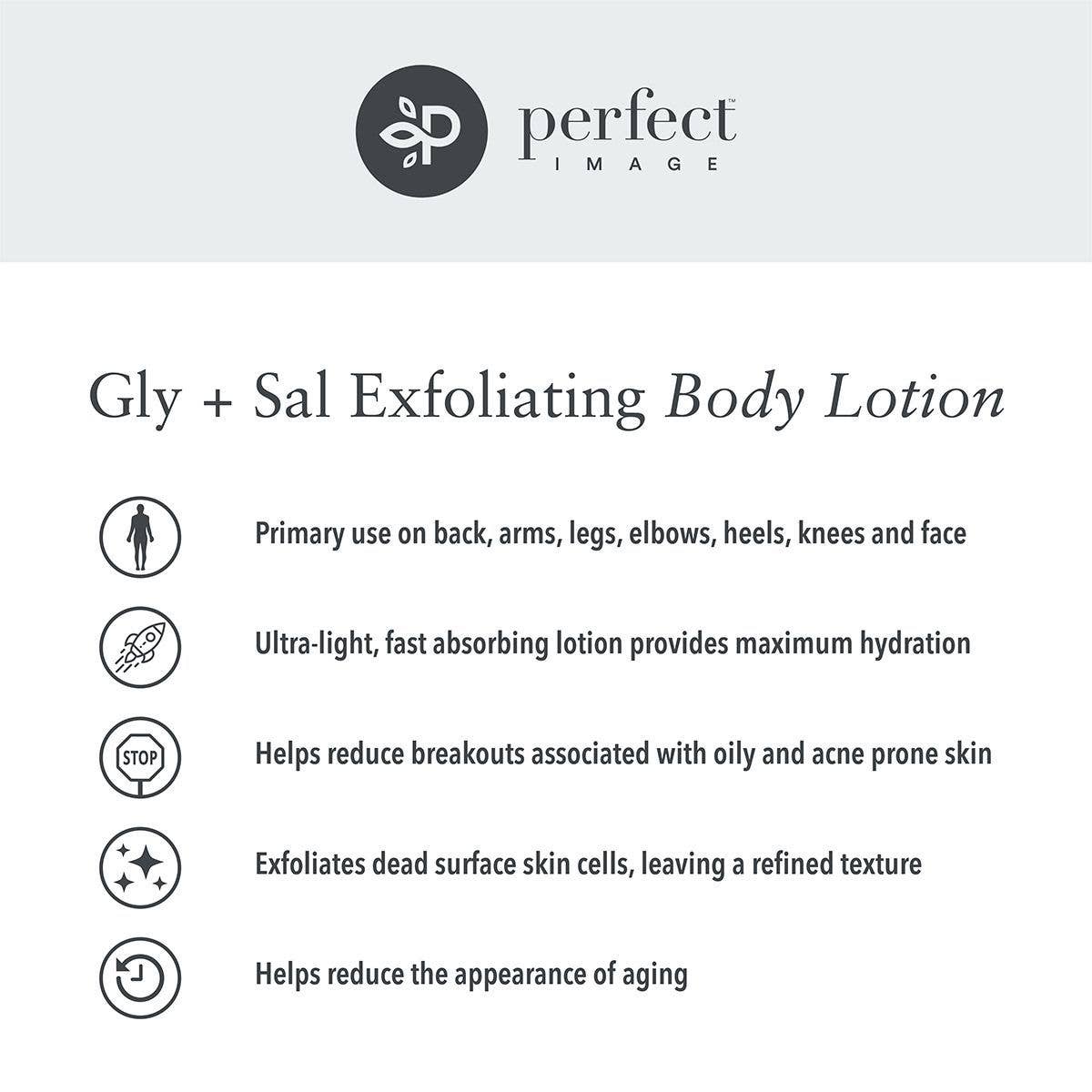 Perfect Image - Wholesale Body Cream/Lotion - Gly + Sal Exfoliating Body Lotion5