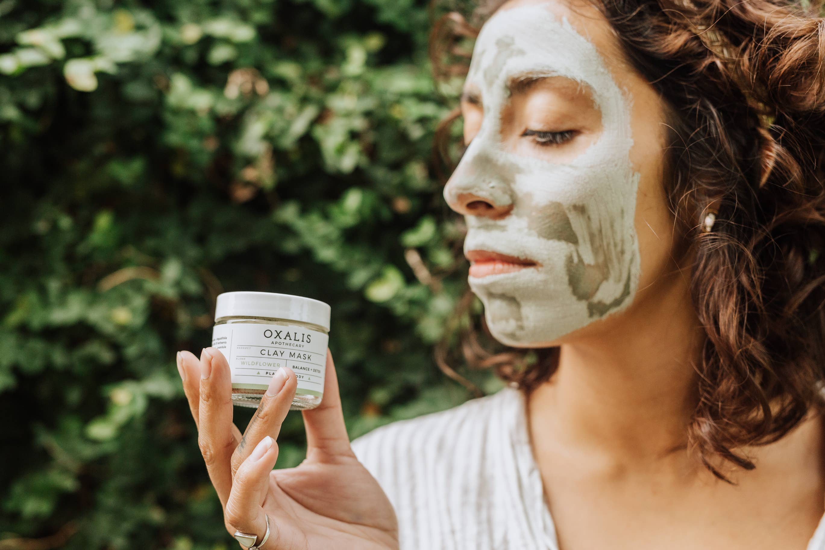 Oxalis Apothecary - Wholesale Skincare Face Mask - Wildflower Balance + Detox Clay Face Mask 1