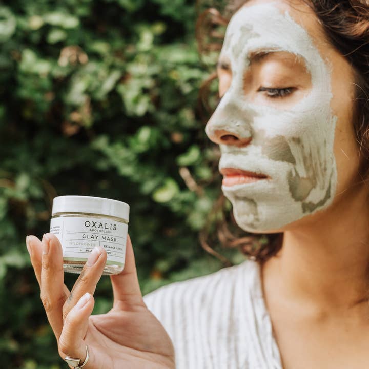 Oxalis Apothecary - Wholesale Skincare Face Mask - Wildflower Balance + Detox Clay Face Mask 1
