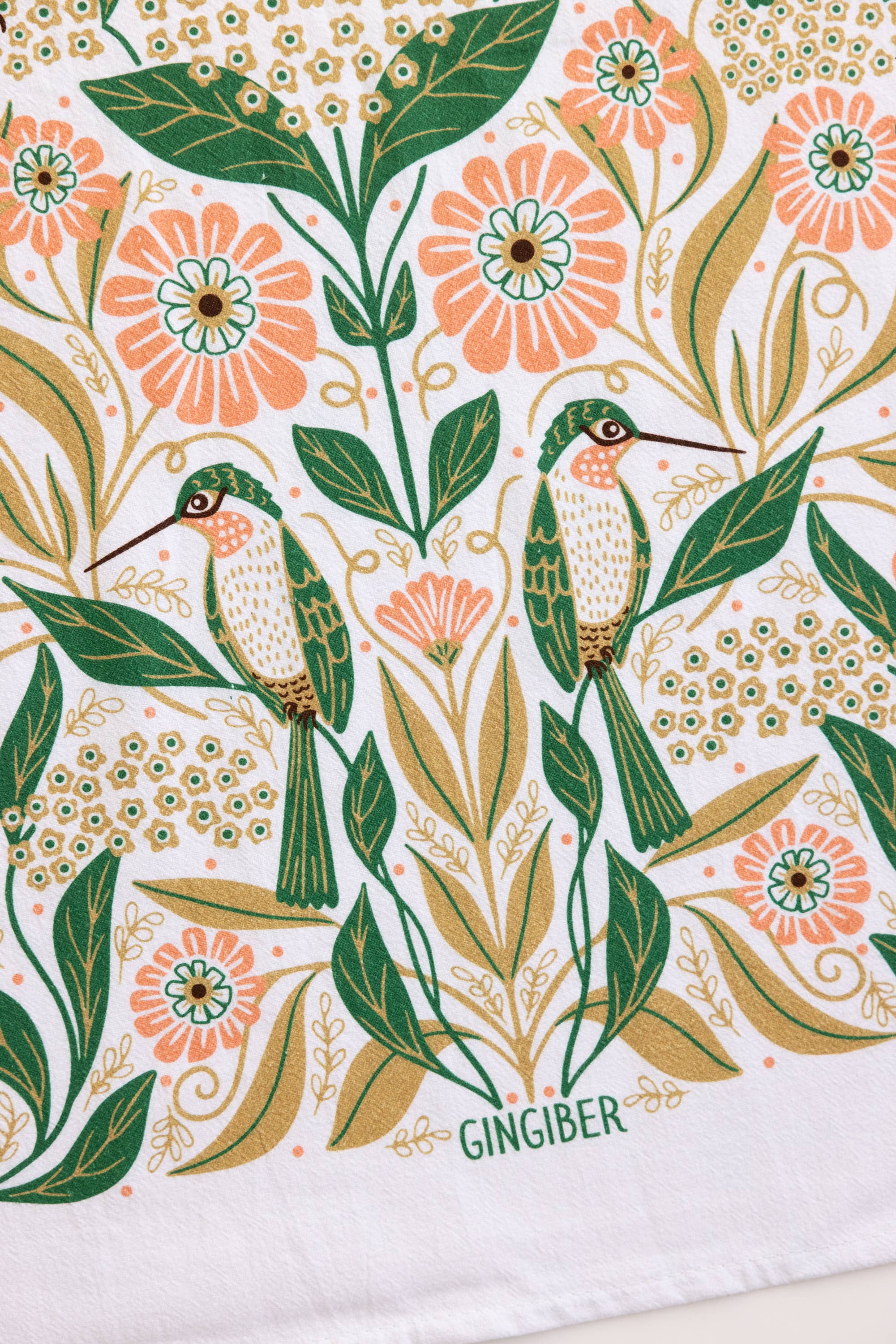 Gingiber - Wholesale Tea Towel - Hummingbird Tea Towel – Garden-Inspired Accent6