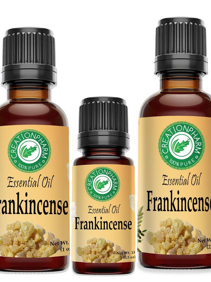 Olio Essenziale di Incenso 100% puro Olibano | Creation Pharm per la vendita all'ingrosso da parte di Creation Farm Inc