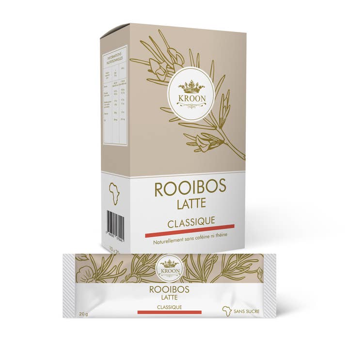Cappuccino istantaneo Rooibos non zuccherato, confezione da 10 per la vendita all'ingrosso da parte di Kroon
