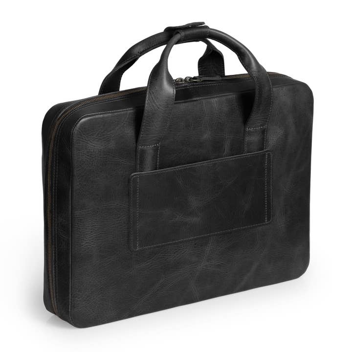 Mala de Viagem em Pele de Grão Superior Londo 16” para Portátil - Pasta Carteira Portfólio Bolsa Mensageiro para Homens & Mulheres, Negócios, Organizador por atacado de Londo