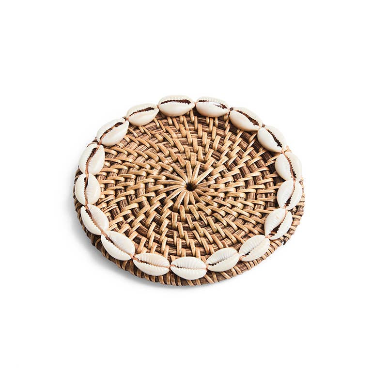 ByBazz - Wholesale Decorative Plate/Dish/Bowl - Plate Rotan Cowrie7