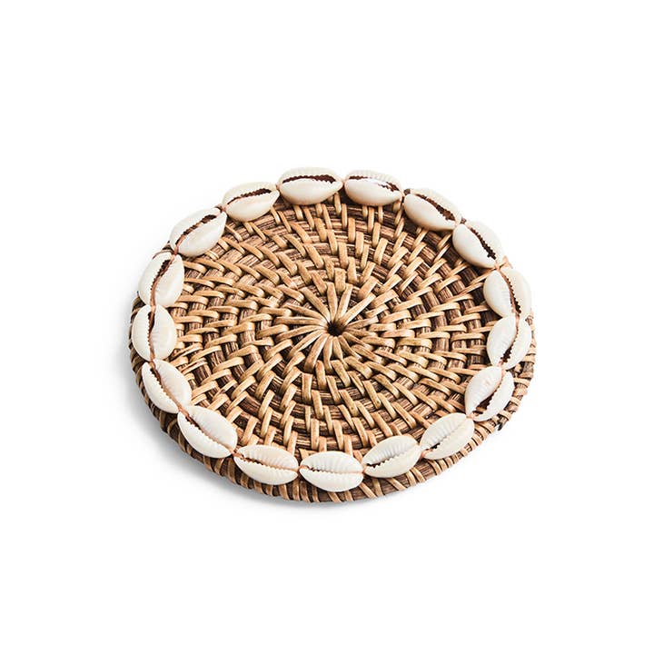 ByBazz - Wholesale Decorative Plate/Dish/Bowl - Plate Rotan Cowrie7
