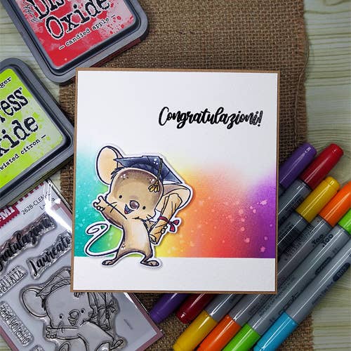 Impronte D'Autore - Wholesale Rubber/Decorative Stamp - Clear polymer stamps Graduation2