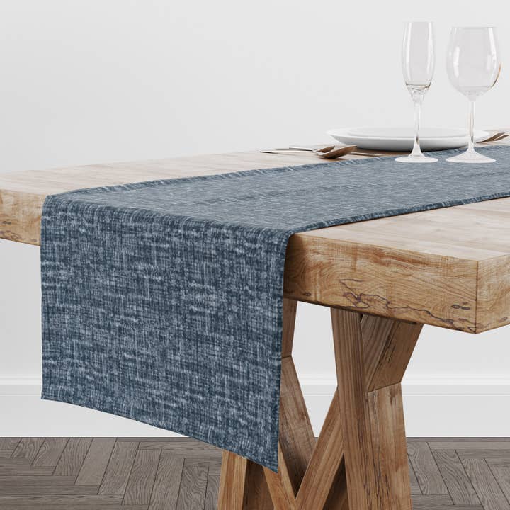 Blue Table Runner for Table Decor for wholesale by Blue Haven Decor