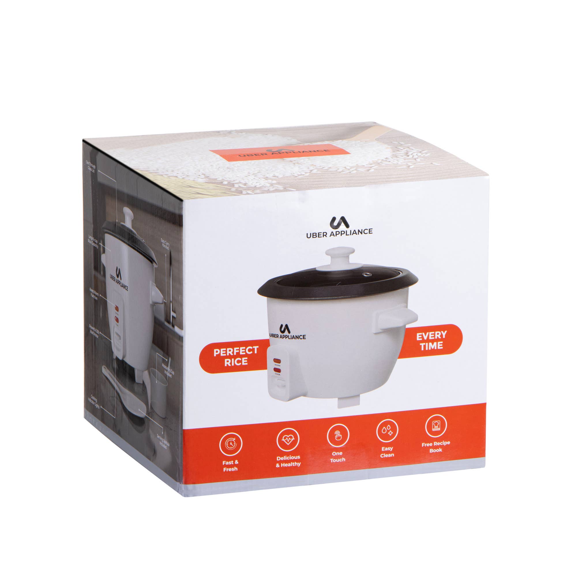 Uber Appliance - Venta al por mayor Electrodomésticos - Olla Arrocera Uber Appliance Rapid de 6 tazas de capacidad7